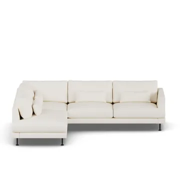 Bredhult soffa - Jump Off White 1954-svart stål, 3-sits A2 - 1898