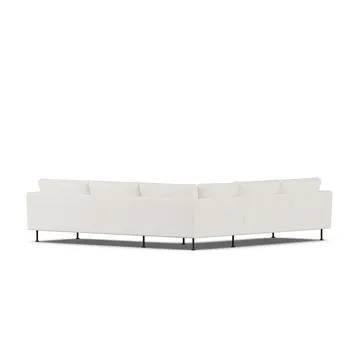 Bredhult soffa - Jump Off White 1954-svart stål, hörnsoffa F - 1898