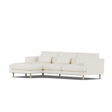 Bredhult soffa - Jump Off White 1954-vitoljad ek, 2,5-sits C2 - 1898