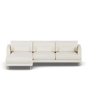 Bredhult soffa - Jump Off White 1954-vitoljad ek, 2,5-sits C2 - 1898