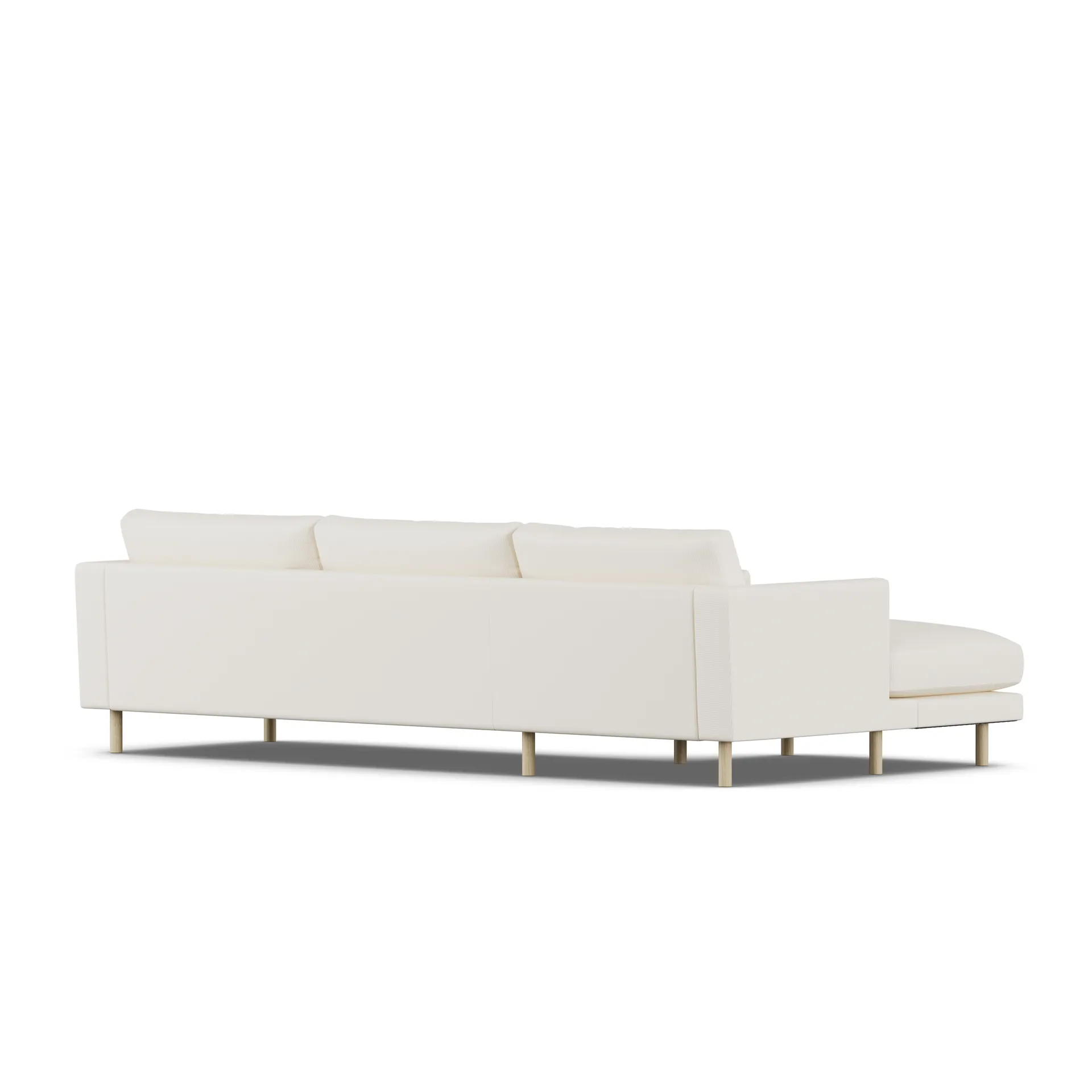 Bredhult soffa, Jump Off White 1954-vitoljad ek, 2,5-sits C2 1898