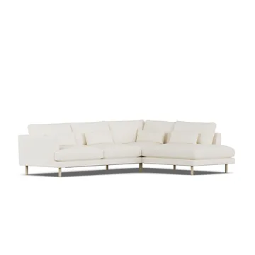 Bredhult soffa - Jump Off White 1954-vitoljad ek, 3-sits A1 - 1898