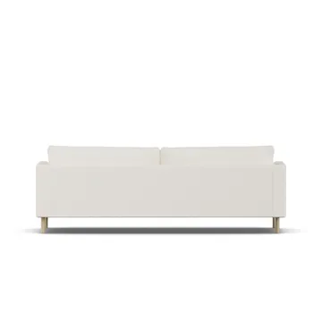 Bredhult soffa - Jump Off White 1954-vitoljad ek, 3-sits - 1898