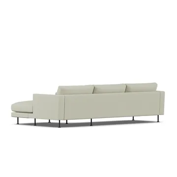 Bredhult soffa - Luiza Beige 3981-svart stål, 2,5-sits C1 - 1898