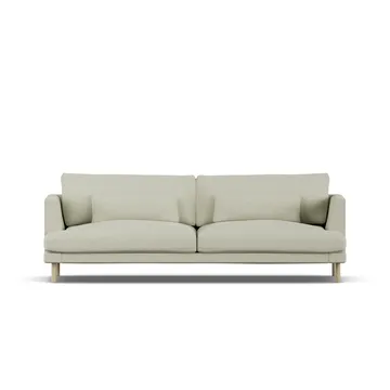 Bredhult soffa - Luiza Beige 3981-vitoljad ek, 3-sits - 1898