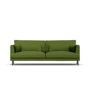 Bredhult soffa - Luiza Green 3975-svart stål, 3-sits - 1898