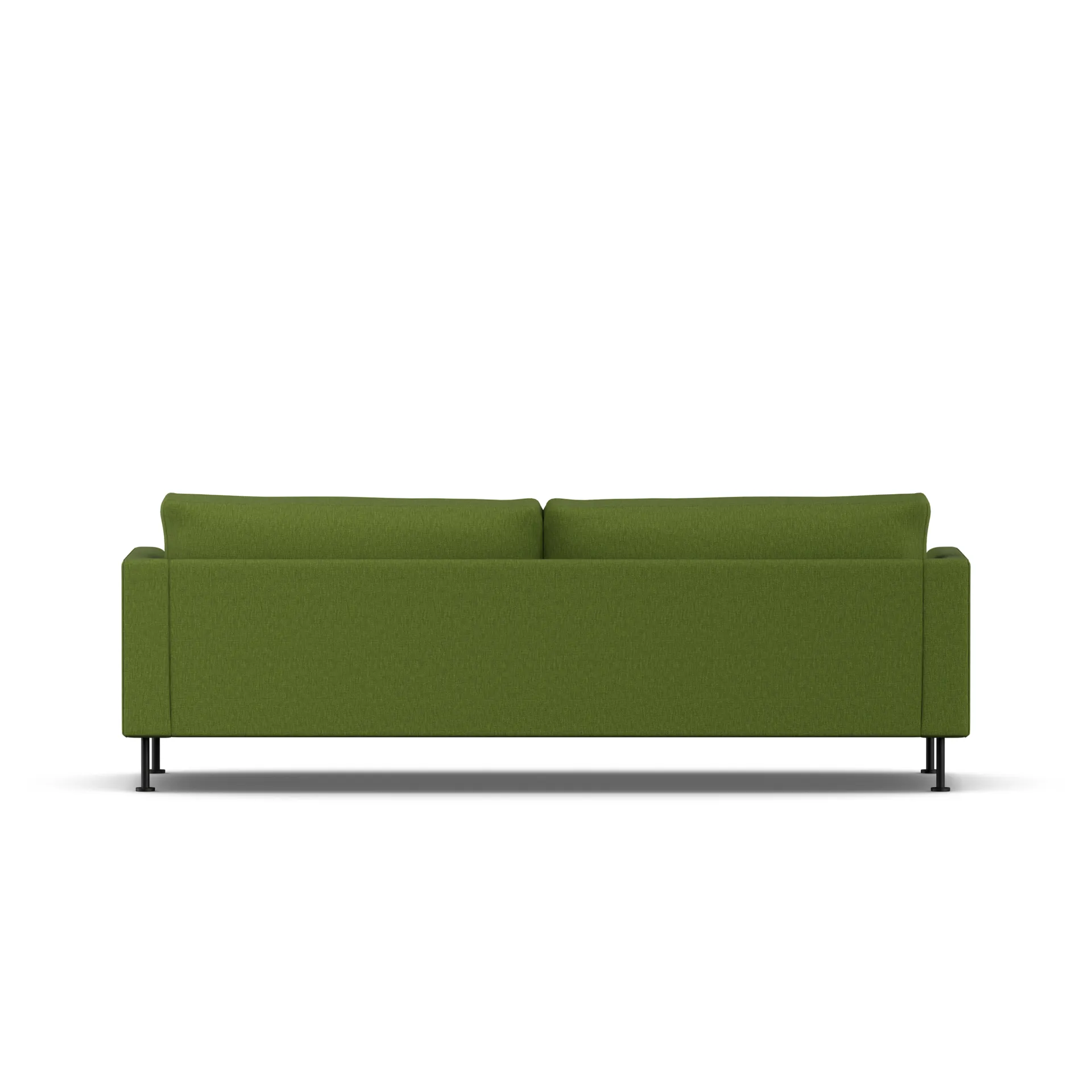 Bredhult soffa, Luiza Green 3975-svart stål, 3-sits 1898