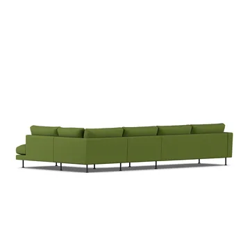 Bredhult soffa - Luiza Green 3975-svart stål, 4-sits B1 - 1898