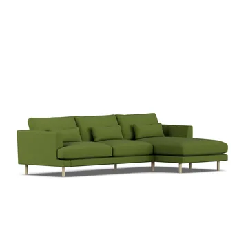 Bredhult soffa - Luiza Green 3975-vitoljad ek, 2,5-sits C1 - 1898