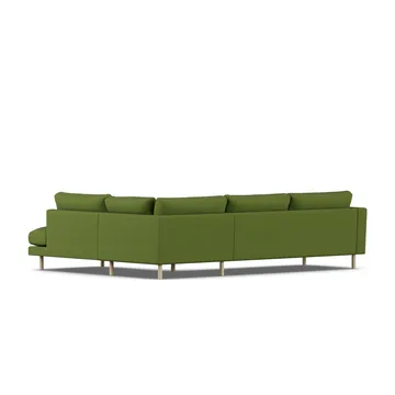 Bredhult soffa - Luiza Green 3975-vitoljad ek, 3-sits A1 - 1898