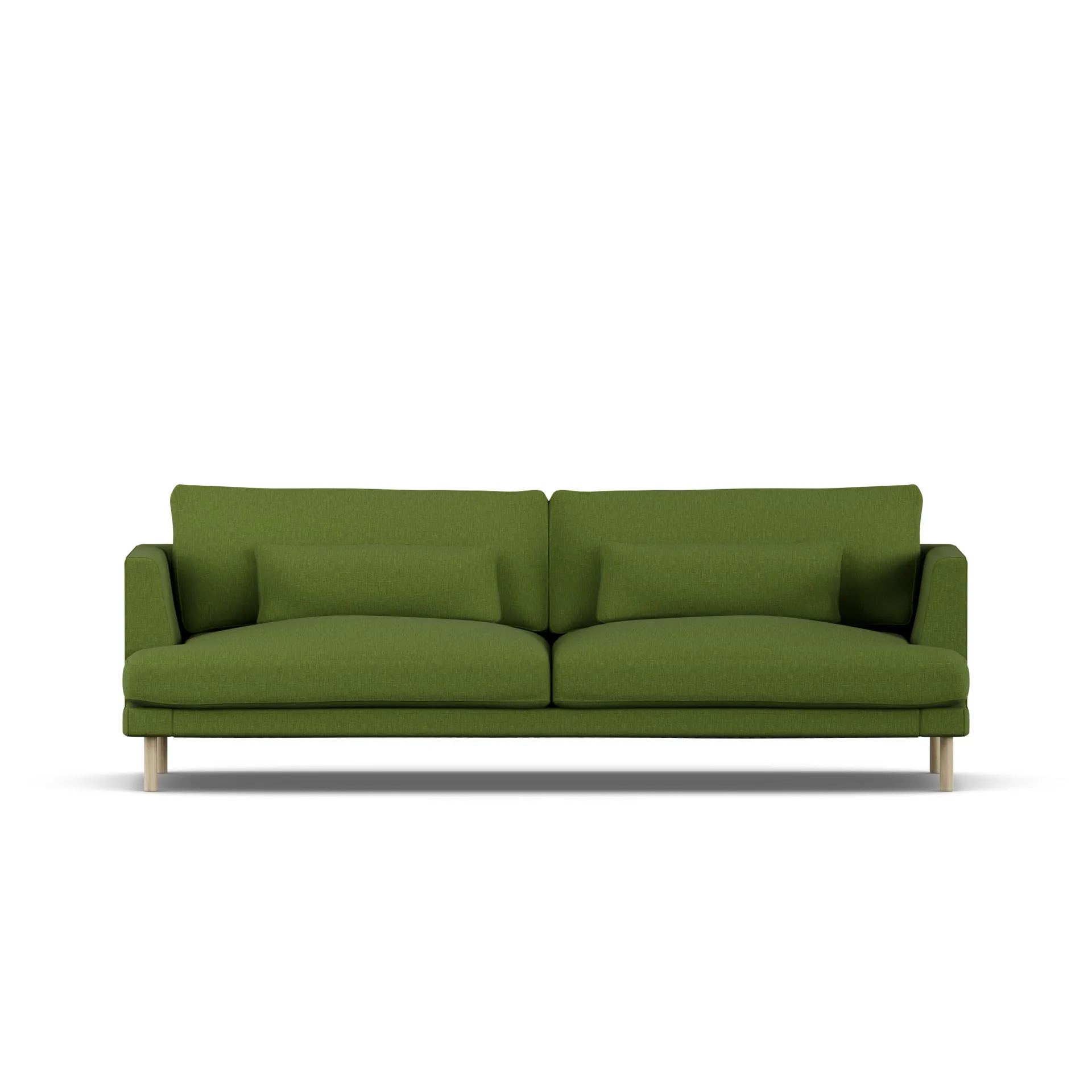 Bredhult soffa, Luiza Green 3975-vitoljad ek, 3-sits 1898