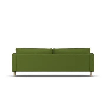Bredhult soffa - Luiza Green 3975-vitoljad ek, 3-sits - 1898