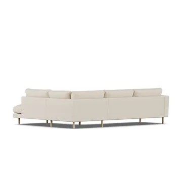 Bredhult soffa - Same Beige 6670-vitoljad ek, 3-sits A1 - 1898