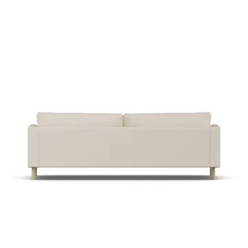 Bredhult soffa - Same Beige 6670-vitoljad ek, 3-sits - 1898