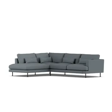 Bredhult soffa - Same Blue 6678-svart stål, 3-sits A2 - 1898