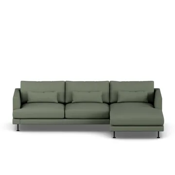 Bredhult soffa - Same Forest 6677-svart stål, 2,5-sits C1 - 1898