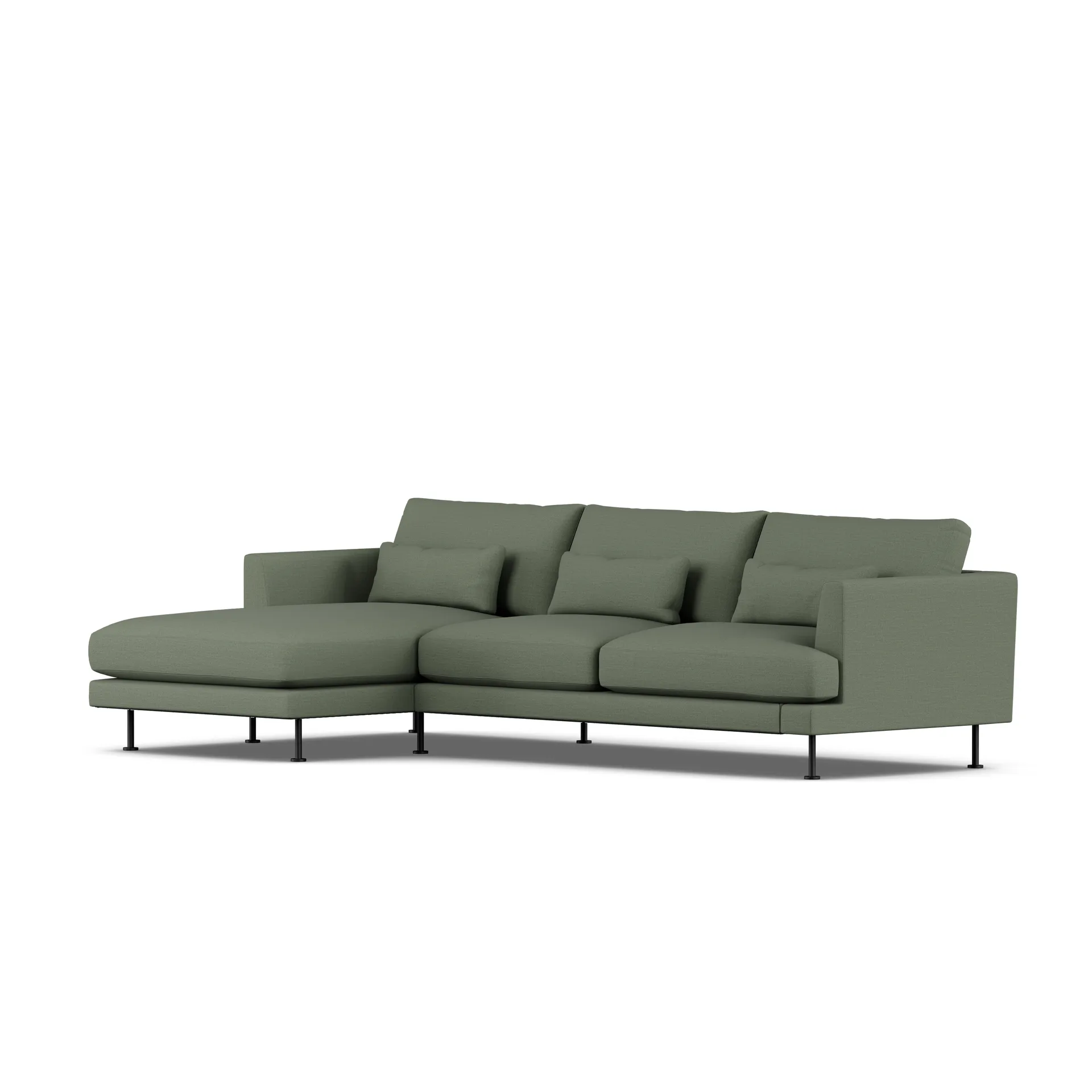 Bredhult soffa, Same Forest 6677-svart stål, 2,5-sits C2 1898