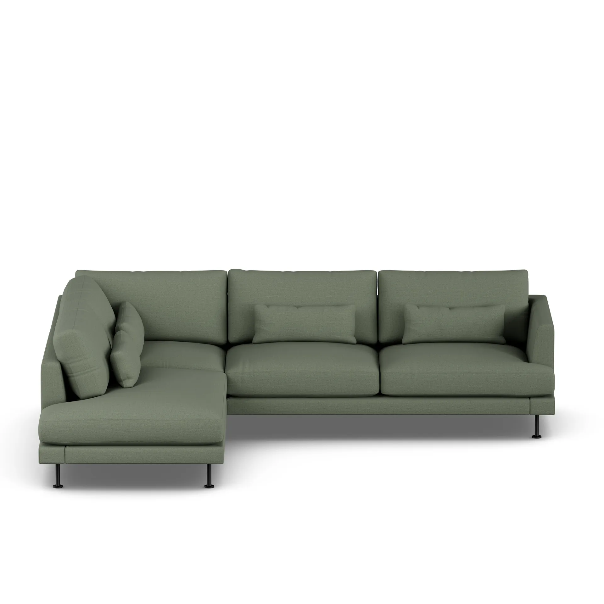 Bredhult soffa, Same Forest 6677-svart stål, 3-sits A2 1898