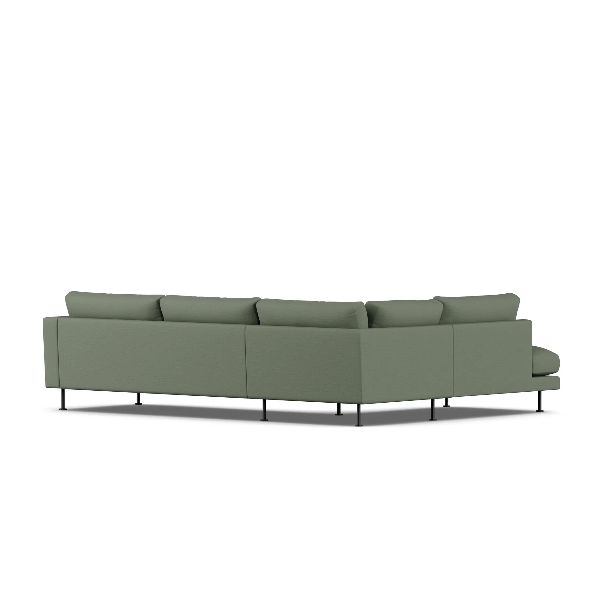 Bredhult soffa, Same Forest 6677-svart stål, 3-sits A2 1898