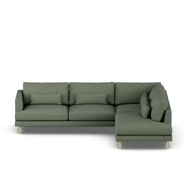Bredhult soffa - Same Forest 6677-vitoljad ek, 3-sits A1 - 1898