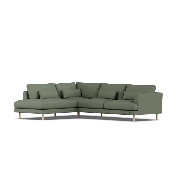 Bredhult soffa - Same Forest 6677-vitoljad ek, 3-sits A2 - 1898