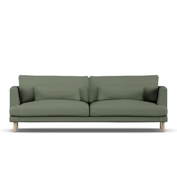 Bredhult soffa - Same Forest 6677-vitoljad ek, 3-sits - 1898