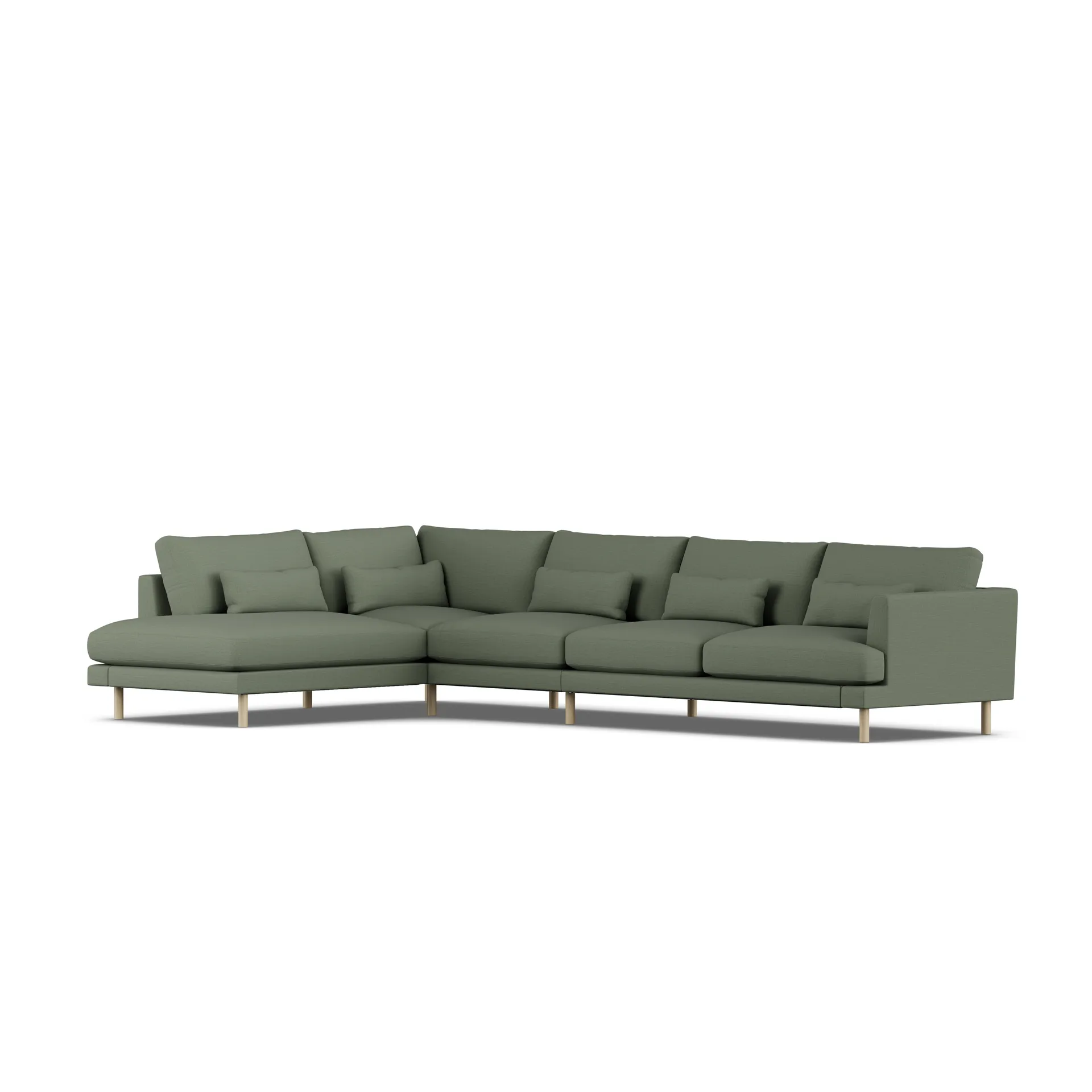 Bredhult soffa, Same Forest 6677-vitoljad ek, 4-sits B2 1898