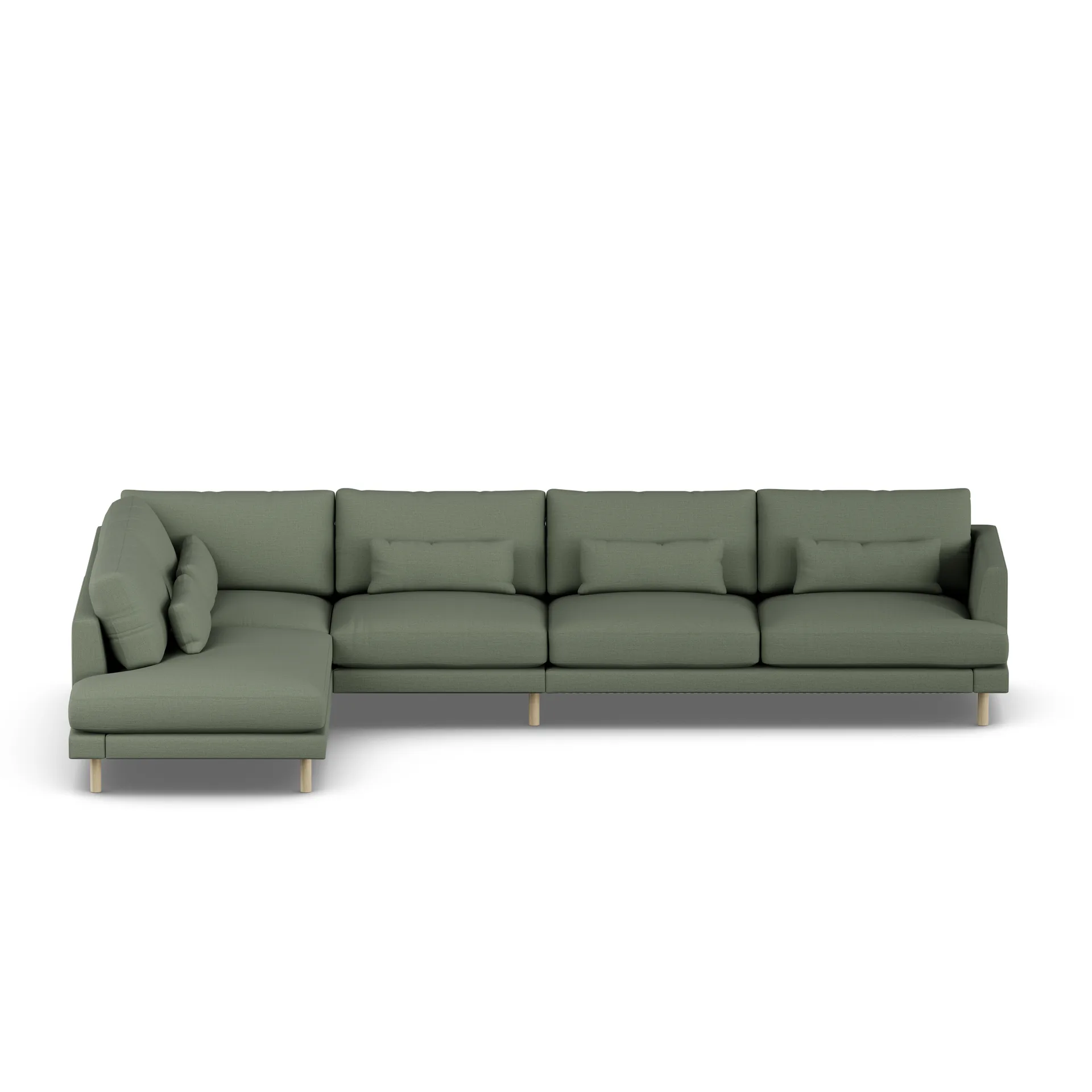 Bredhult soffa, Same Forest 6677-vitoljad ek, 4-sits B2 1898