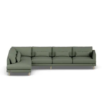 Bredhult soffa - Same Forest 6677-vitoljad ek, 4-sits B2 - 1898