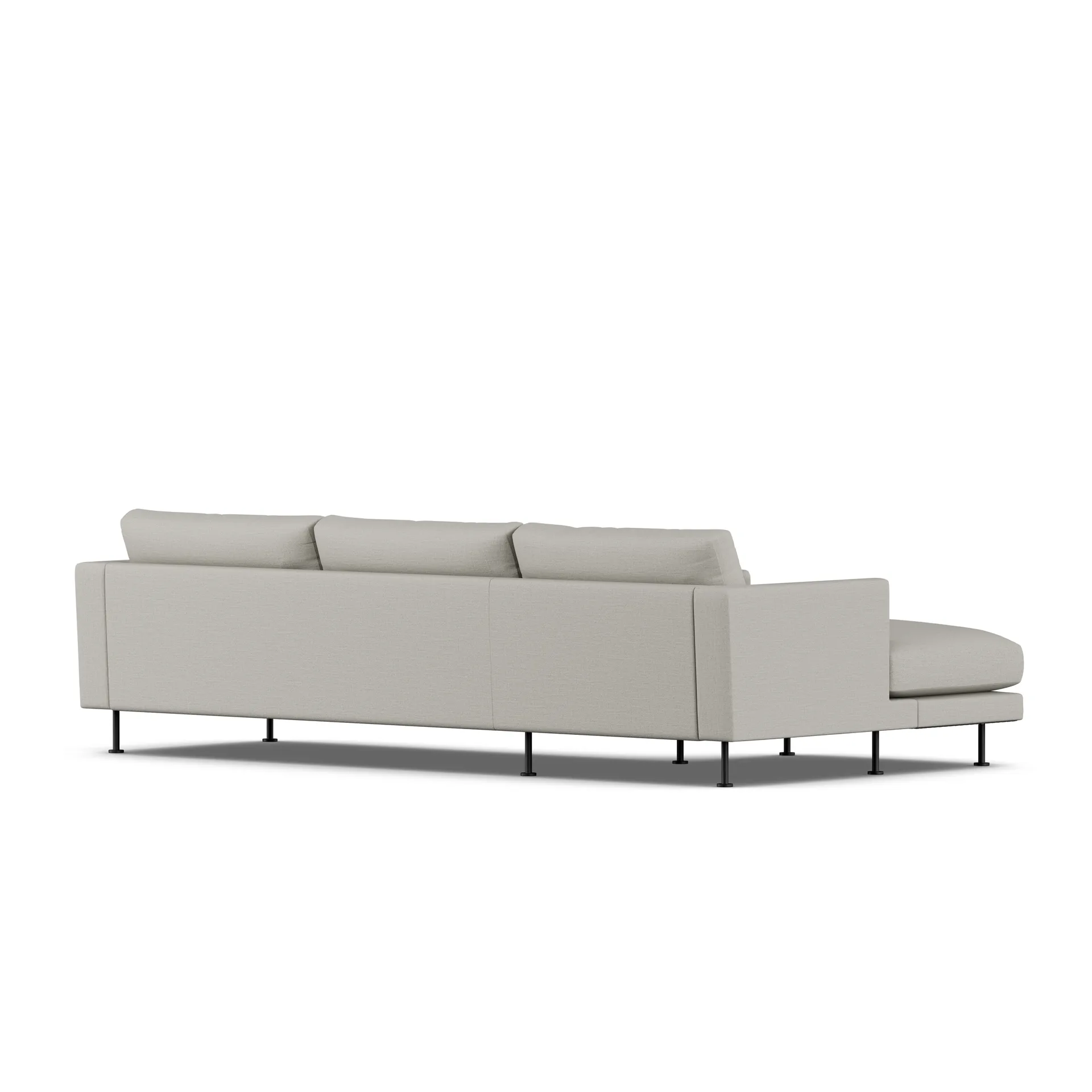 Bredhult soffa, Same Grey 6673-svart stål, 2,5-sits C2 1898