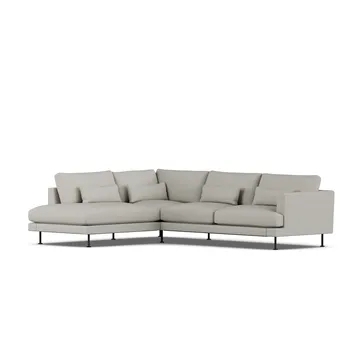 Bredhult soffa - Same Grey 6673-svart stål, 3-sits A2 - 1898