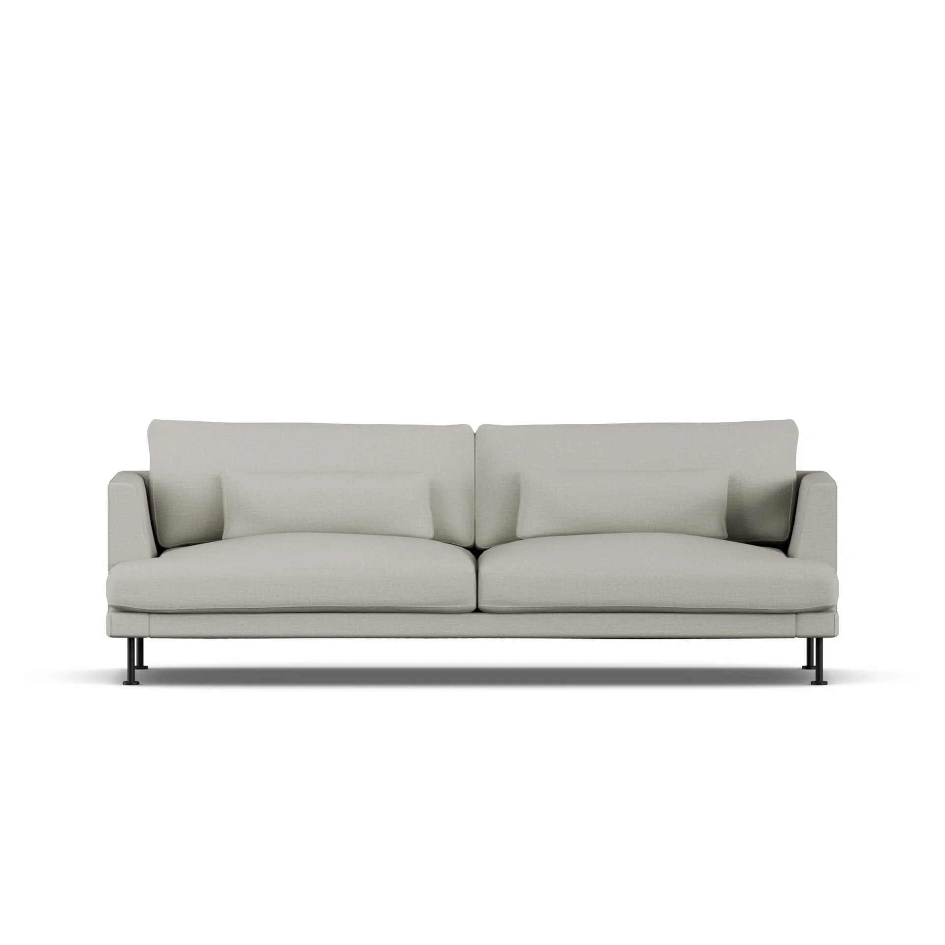 Bredhult soffa, Same Grey 6673-svart stål, 3-sits 1898