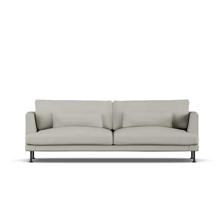 Bredhult soffa - Same Grey 6673-svart stål, 3-sits - 1898