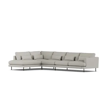 Bredhult soffa - Same Grey 6673-svart stål, 4-sits B2 - 1898