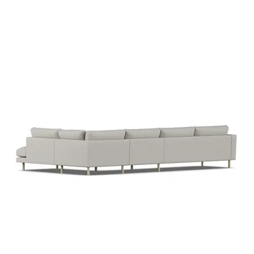 Bredhult soffa - Same Grey 6673-vitoljad ek, 4-sits B1 - 1898