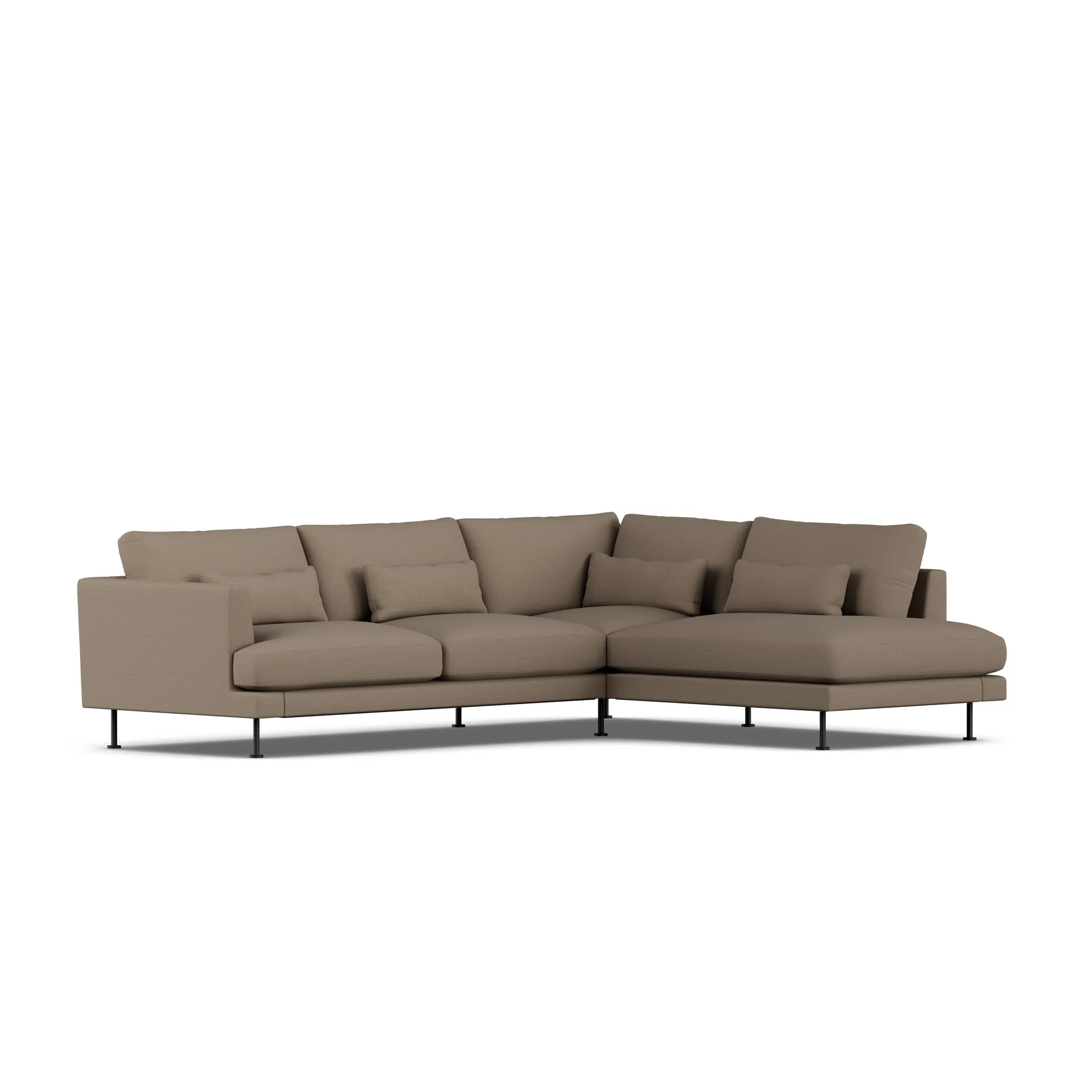 Bredhult soffa, Same Mole 6674-svart stål, 3-sits A1 1898