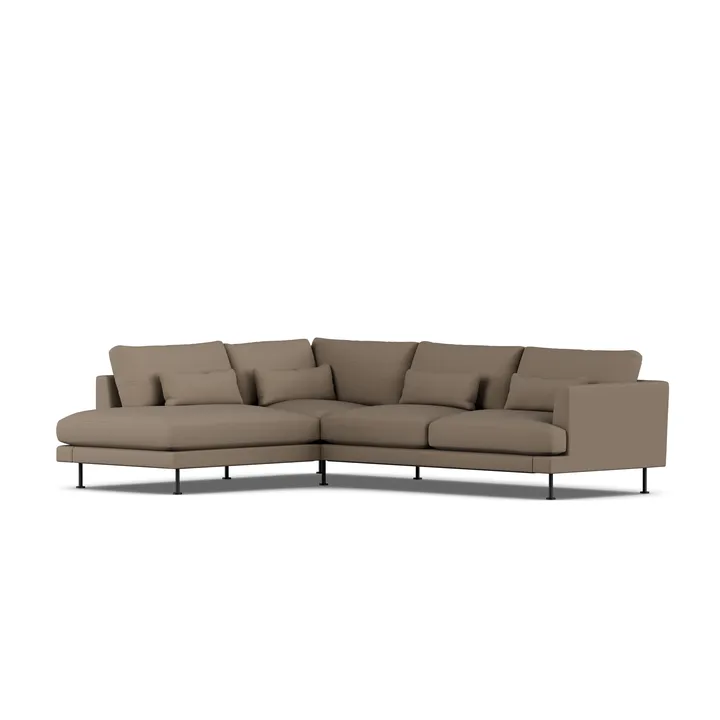 Bredhult soffa - Same Mole 6674-svart stål, 3-sits A2 - 1898