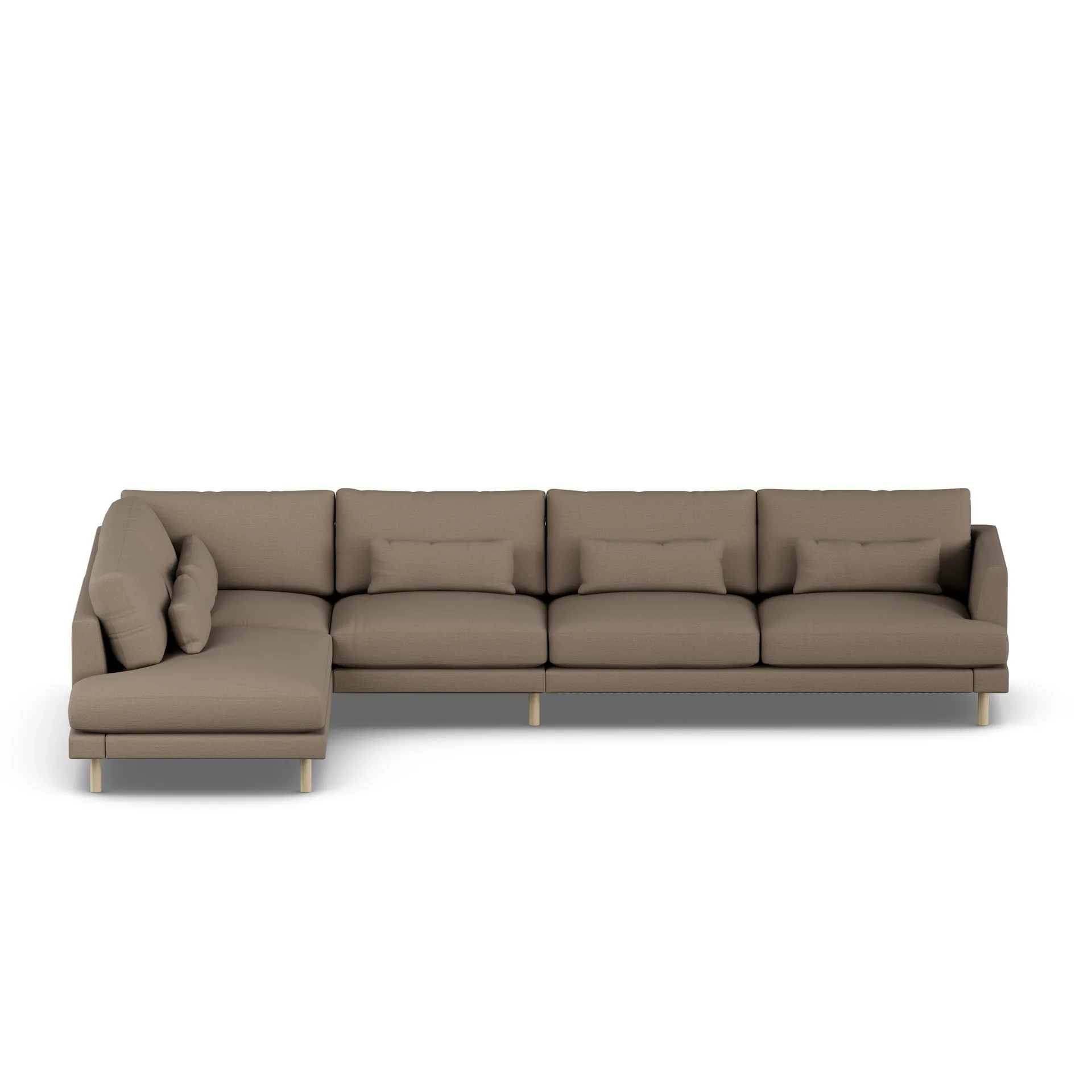 Bredhult soffa, Same Mole 6674-vitoljad ek, 4-sits B2 1898