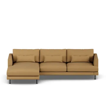 Bredhult soffa - Same Ochre 6676-svart stål, 2,5-sits C2 - 1898