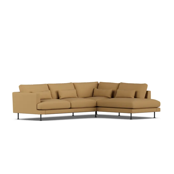 Bredhult soffa - Same Ochre 6676-svart stål, 3-sits A1 - 1898