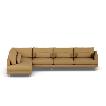 Bredhult soffa - Same Ochre 6676-vitoljad ek, 4-sits B2 - 1898