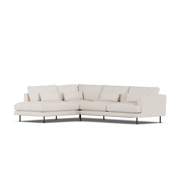 Bredhult soffa - Same Off White 6671-svart stål, 3-sits A2 - 1898