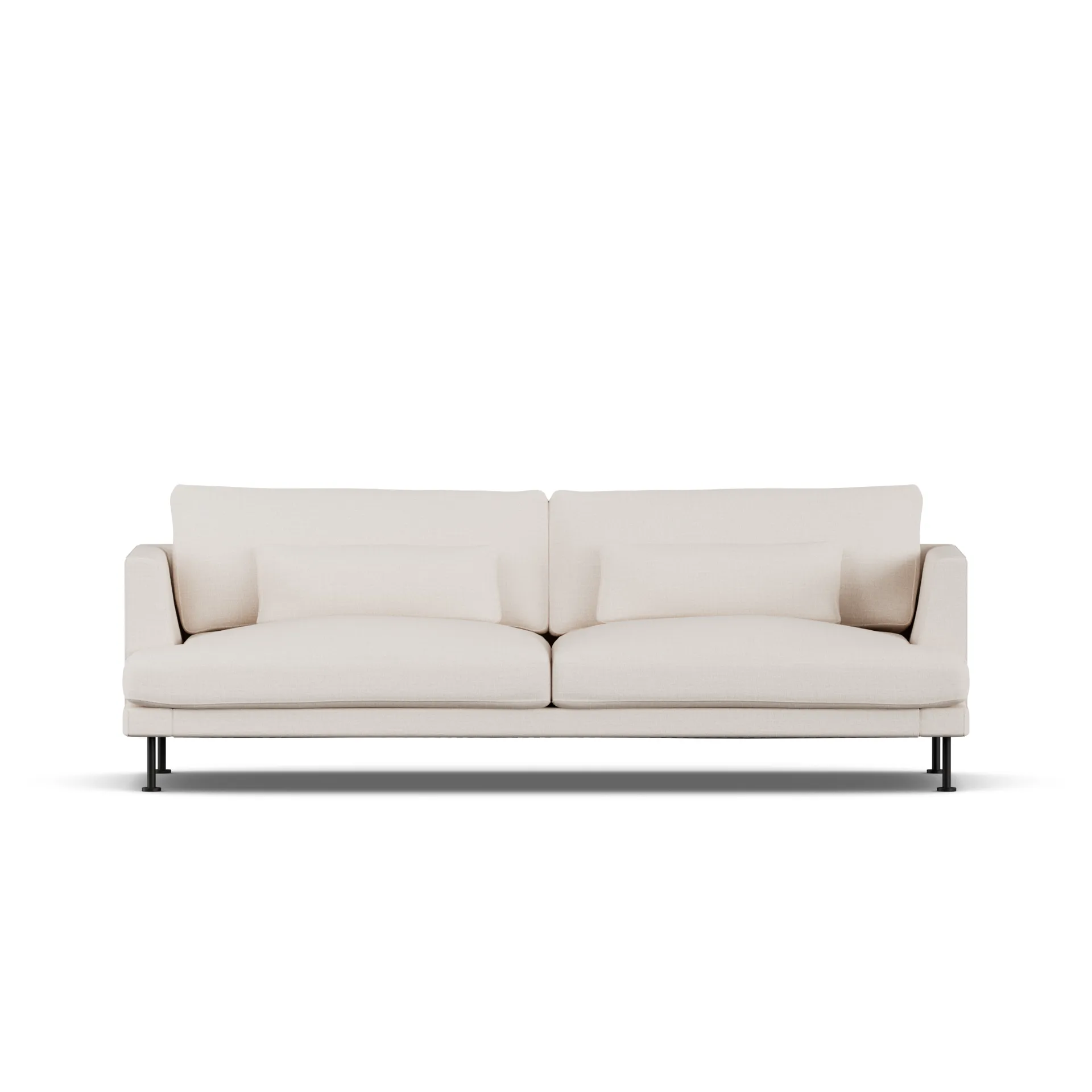 Bredhult soffa, Same Off White 6671-svart stål, 3-sits 1898