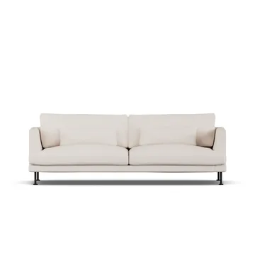 Bredhult soffa - Same Off White 6671-svart stål, 3-sits - 1898
