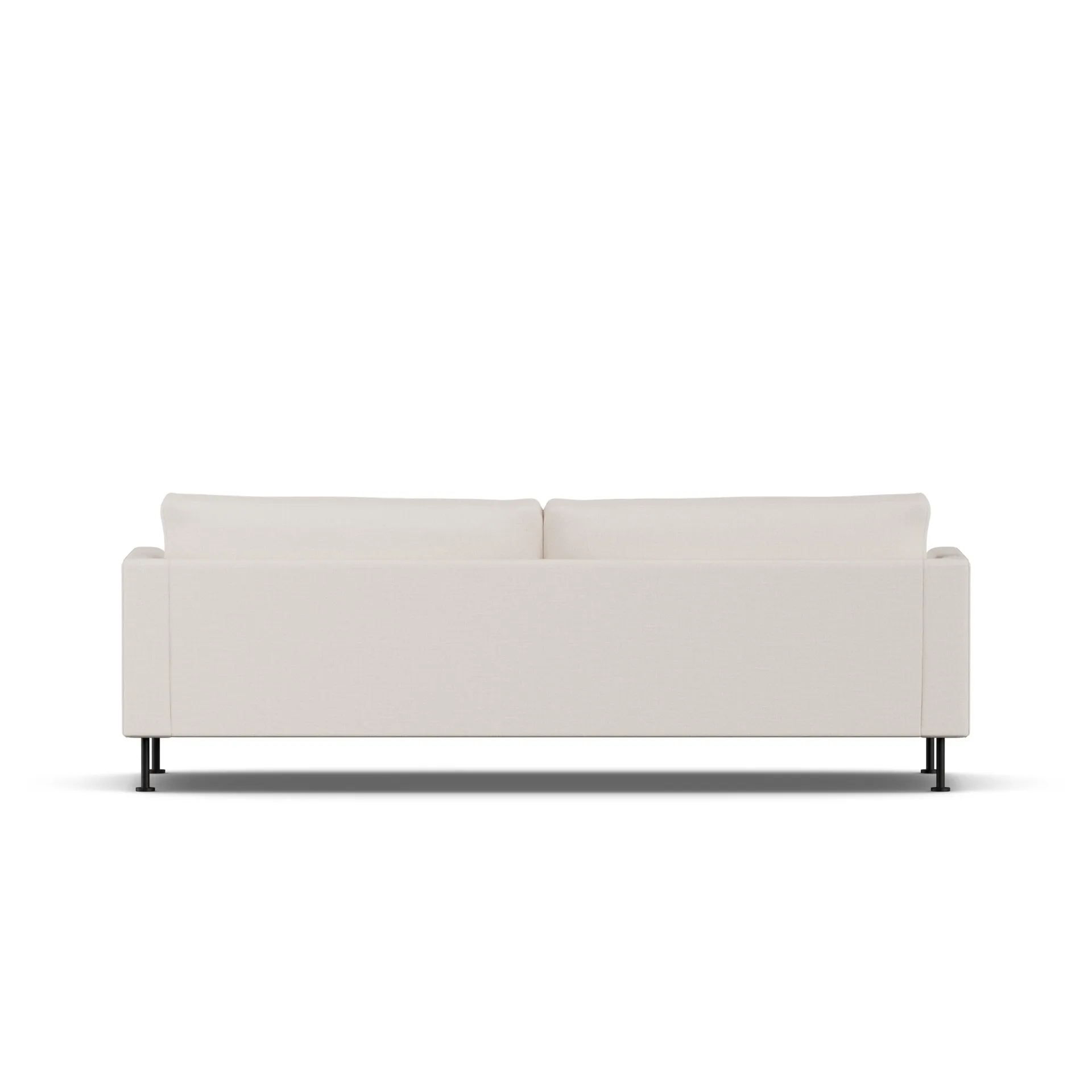 Bredhult soffa, Same Off White 6671-svart stål, 3-sits 1898
