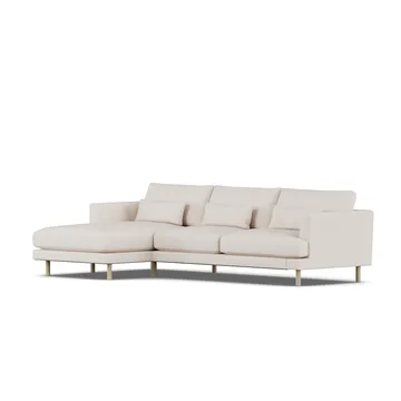 Bredhult soffa - Same Off White 6671-vitoljad ek, 2,5-sits C2 - 1898