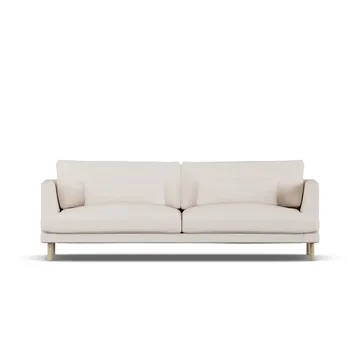 Bredhult soffa - Same Off White 6671-vitoljad ek, 3-sits - 1898