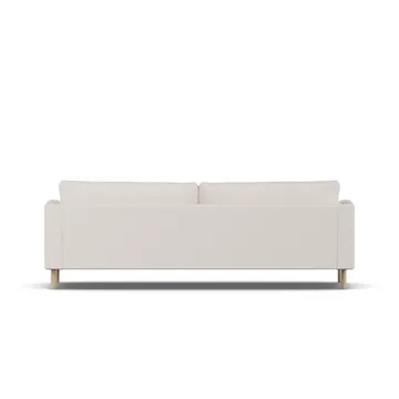 Bredhult soffa - Same Off White 6671-vitoljad ek, 3-sits - 1898