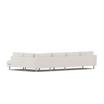 Bredhult soffa - Same Off White 6671-vitoljad ek, 4-sits B1 - 1898