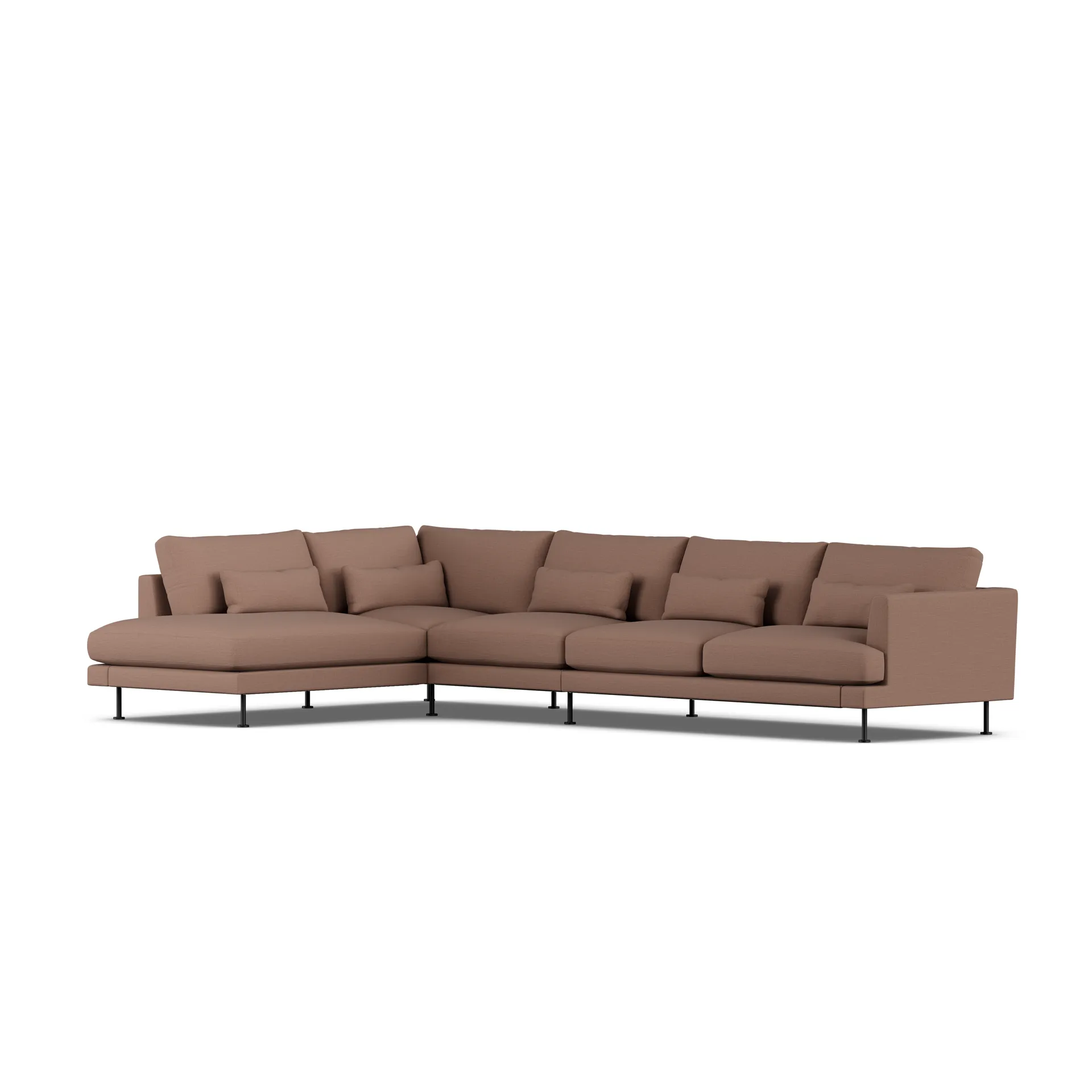 Bredhult soffa, Same Rust 6675-svart stål, 4-sits B2 1898